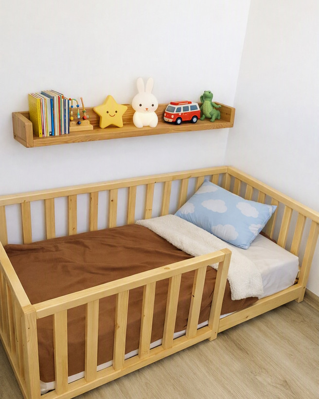 تختخواب چوبی مونته سوری کودک